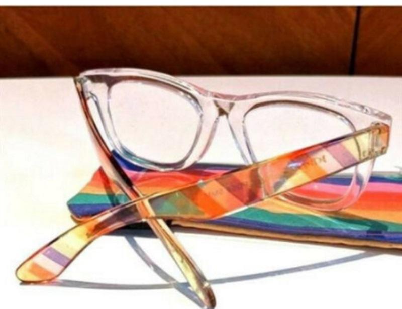 Betsey Johnson Clear Frame Pride Thick Frame Reading Glasses Readers 1.5 81814