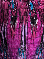 NWT Eye of the Peacock Purple Gathered Bust Maxi Dress Stretch Sundress XL #13