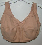 NEW Comfort Choice 46D Soft Cup Full Coverage Wire Free Bra Beige #82284