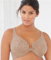 NEW Glamorise Wonderwire Front Close Bra 9245 Beige 38F #82413