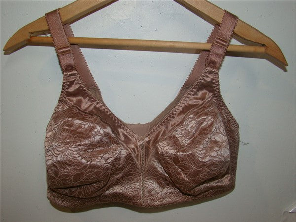 NWT Bali Double Support Spa Closure Bra 3372 Brown 34B #82692