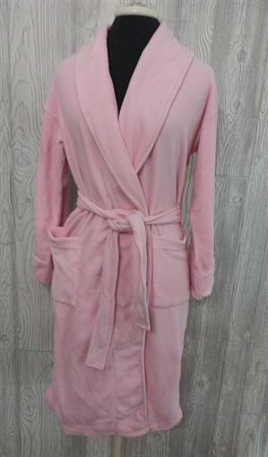 NWTD Natori S Josie Women's Inside Out Fluffy Robe Pink Big Pockets 82701