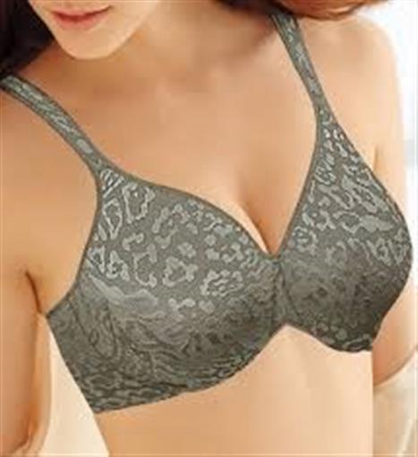 NEW Bali 38C Live It Up Underwire Full Coverage Bra 3353 Gray Cheetah #82868