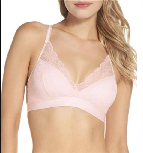 NWTD Chantelle MD Everyday Lace Racerback Wirefree Bra 6721 White 83014