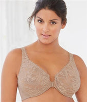 NEW Glamorise Wonderwire Front Close Bra 9245 Toffee 40C #83045