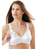 NEW Leading Lady 44DD Baby Sees It Cotton Wirefree Nursing Bra #423 White #83155