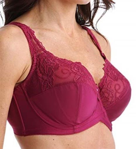 Fayreform Francesca Underwire Bra F75-542 Cranberry 32F #83475