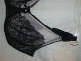 NWT Wacoal Chantilly Lace Retro Chic 855186 Black 32DDD Bra #83536