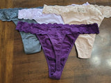 NEW Cosabella 3X Hanna Lace Thong Underwear 4pr #83726