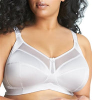 NEW Goddess Keira Bra Banded 6093 Lace Soft Cup 46C White #83815