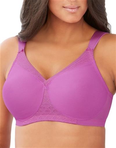 NEW Glamorise Soft Shoulders Full-Figure T-Shirt Bra 1080 46G Pink #84035