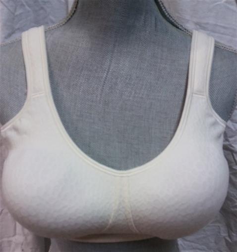 PO Amoena 34D Mona Soft Cup Mastectomy Bra 2568 Ivory #85932
