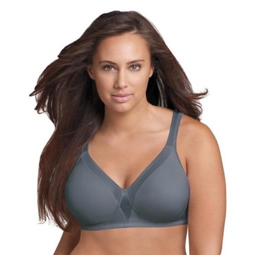Playtex 18Hour Sensationally Sleek 36C Full Figure Wireless Bra 4803 Gray 86374