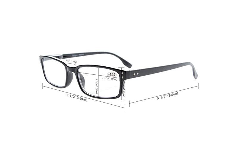 CessBlu Blue Light Reading Glasses Black 1.0x Unisex 86681