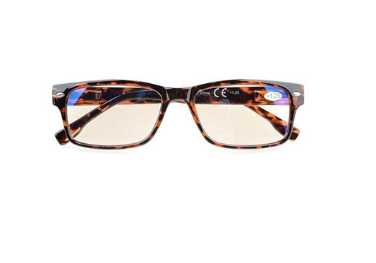 CessBlu Brown Tortoise Blue Light Blocking Glasses UV Glare 1.00 Readers 86876