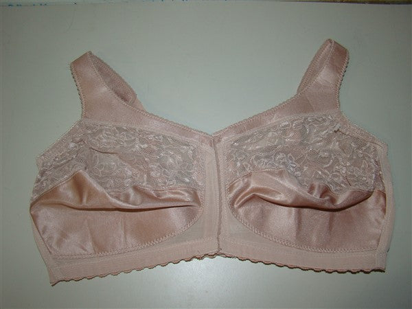 NEW Glamorise 44C MagicLift Front Close Support Bra 1200 Beige #87326