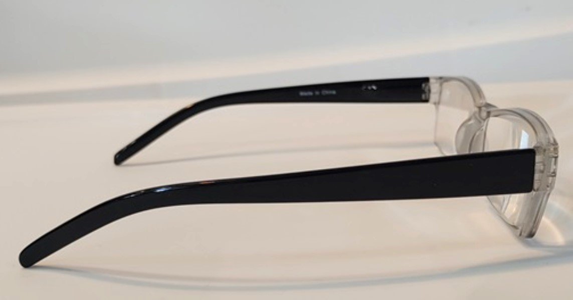 NWT CessBlu Blue Light Reading Glasses Sheer Gray 4.00x Unisex 87334