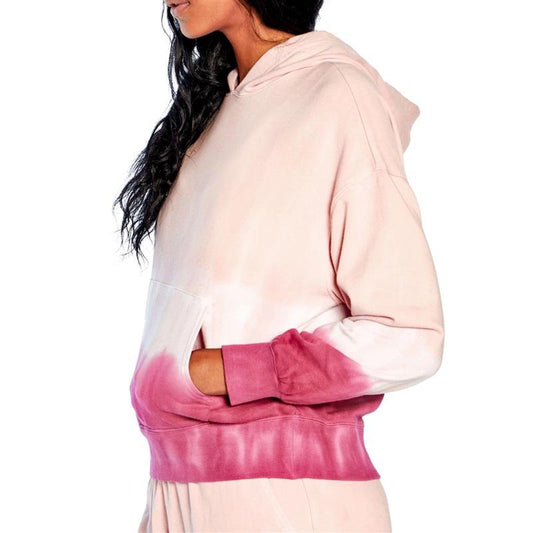 NWT Wildfox XL PINK Tye Dye Hoodie & Sweatpants Lounge Wear Set #87500