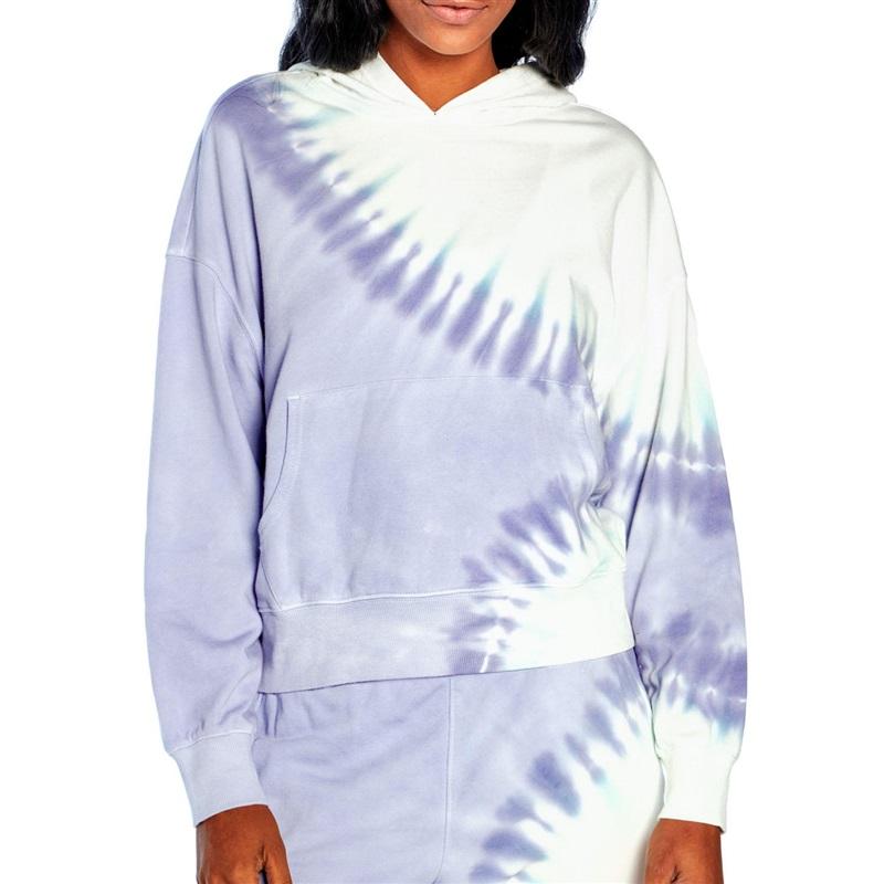 NWT Wildfox XL Purple Tye Dye Hoodie & Sweatpants Lounge Wear Set #87503