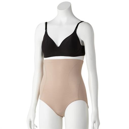 NWOT Naomi & Nicole S Inside Magic High-Waist Brief 7925 Beige #87530
