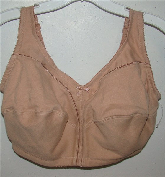 NEW Comfort Choice 52D Soft Cup Full Coverage Wire Free Bra Beige #87605