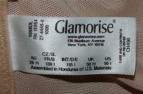 NEW Glamorise 38DD Magic Lift Full Figure Support Beige Bra 1000 #87739