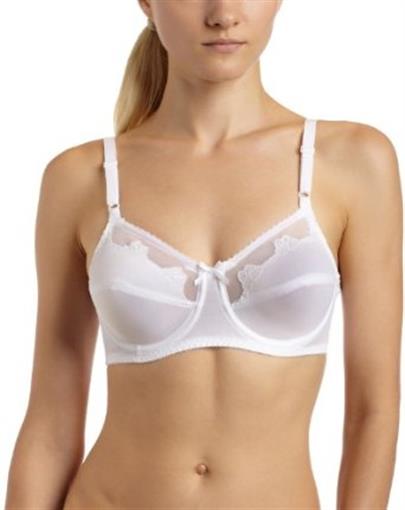 NWPT Bali Flower White 34C Full Coverage Bra 0180 #87905