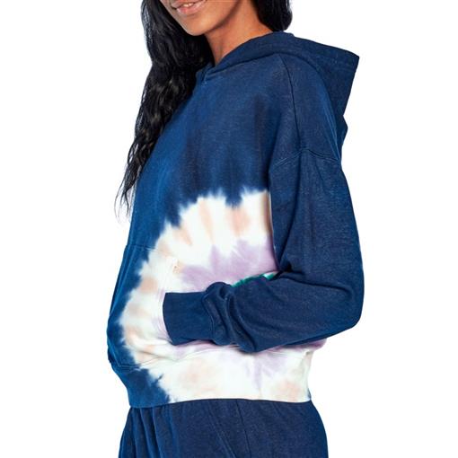 NWT Wildfox XL Tye Dye Hoodie & Sweatpants Lounge Wear Set Blue #87984