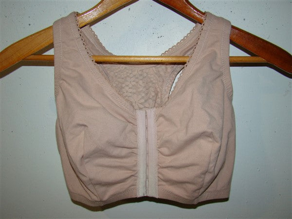 NEW Glamorise 44 G/H Complete Comfort Cotton T-Back Bra 1908 Beige #88072