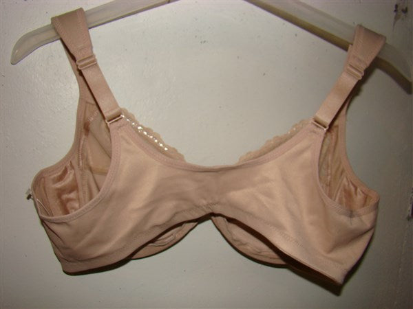 NWOT Glamorise Elegance Front Close Underwire Bra 1245 Beige 40F #88168