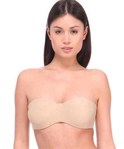 NEW + Straps Lilyette 34D Beige Tailored Strapless Minimizer Bra 0939 #88228