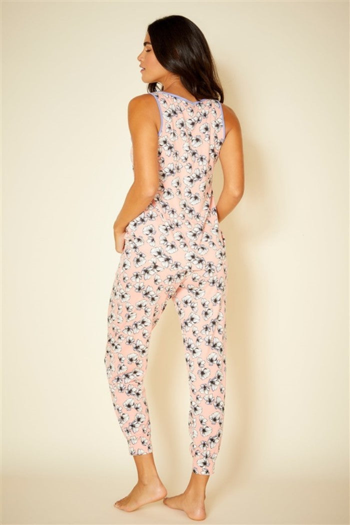 New Cosabella Plus Kendall Camisole & Jogger Pajama Set 1X Spring Floral #88316