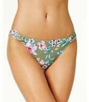 Hula Honey Olive Floral 102011 SM Strappy Cheeky Swim Bottoms #89374