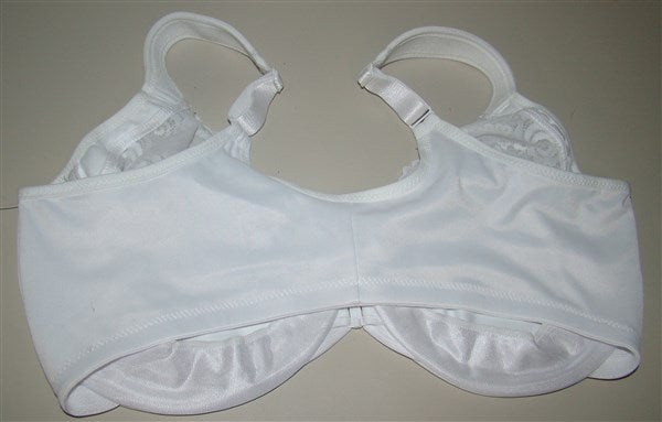 NWOT Glamorise Elegance Front Close Underwire Bra 1245 White 34D 89593