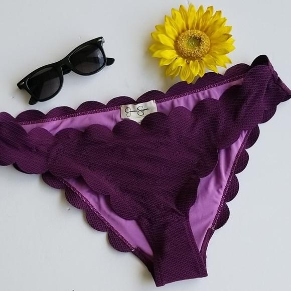NWOT Jessica Simpson Ex-Large SSUC18771 Purple Swimsuit Bottoms Separates #89773