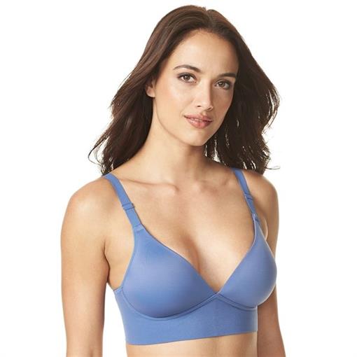 NWT Warners 38D Elements of Bliss® Wire-Free Bra RM3741A Blue #89869