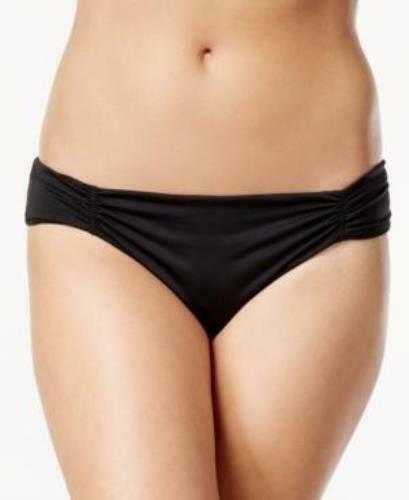 NWT Bar III SM 7MBJD96M Black Cheeky Hipster Bikini Swim Bottoms #89858