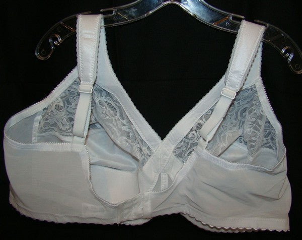 PO Glamorise 38F Magic Lift Full Figure Support White Bra 1000 #89891