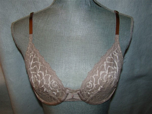 NWOT Lily Of France 34B Extreme Sensational Cut & Sew Bra 2177140 Taupe #90006