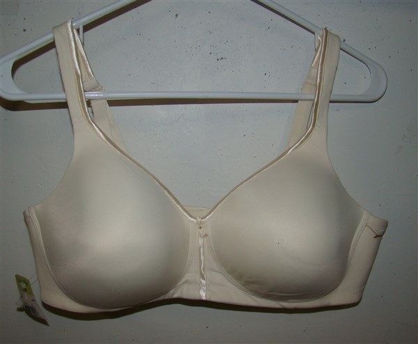 NWOT Vanity Fair 36D Beige Body Caress Full Coverage Wirefree Bra 72335 #90026