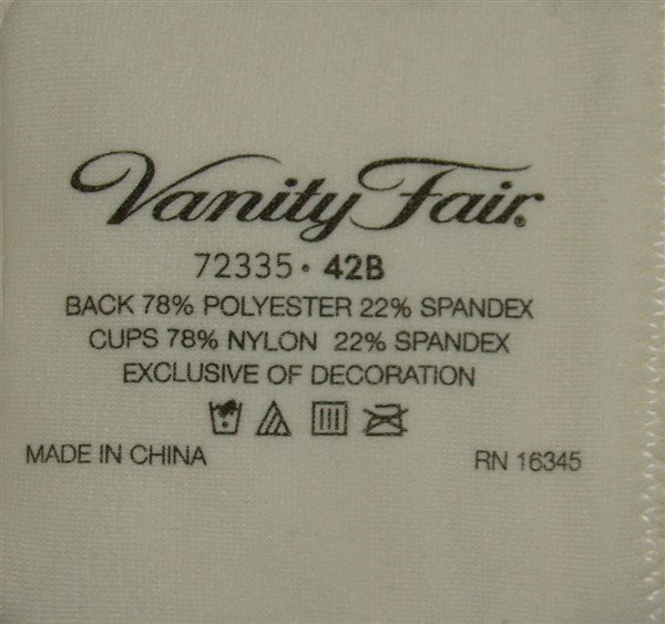 NWTD Vanity Fair 36D Beige Body Caress Full Coverage Wirefree Bra 72335 #90033