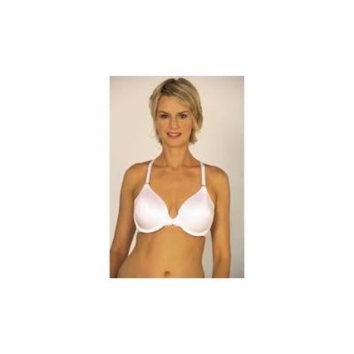 NEW Maidenform 40D White Pure Genius Extra Coverage Racer-Back Bra 7112 #90088