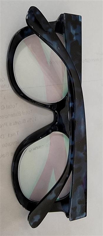 NEW Optique Blue Nerd 1.25 Cat Eye Thick Blue Light Reading Nerd Glasses 90410