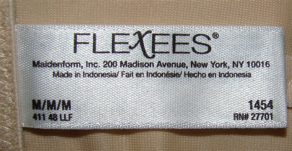NEw Flexees Easy Up Hi Waist Brief 1454 Beige Medium #90722