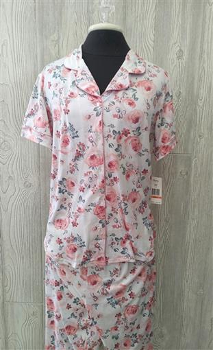 NEW Flora Nikrooz S Peach Roses 2pc Pajama Set 91786