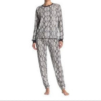 NWT Cozy Zoe L Long Sleeve Snake Skin Printed Pajama Set 92147
