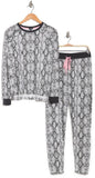 NWT Cozy Zoe L Long Sleeve Snake Skin Printed Pajama Set 92147