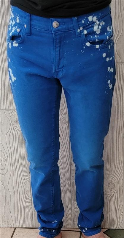 NWT Cotton Citizen 32 Splash Straight Fit Jeans Bright Blue 92350