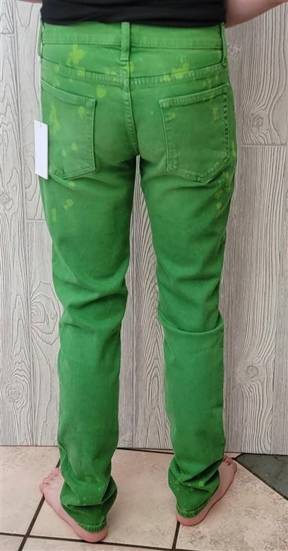 NWT Cotton Citizen 33 Splash Straight Fit Jeans Green 92354