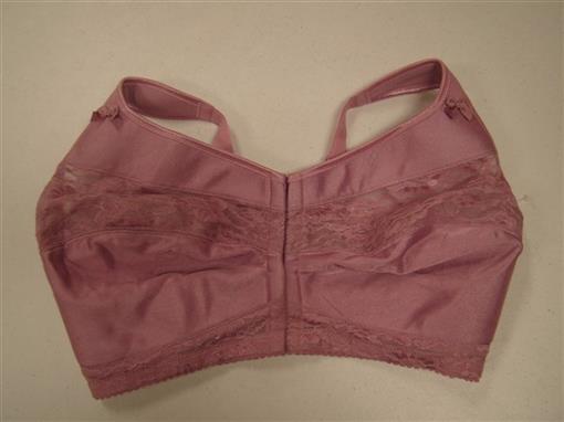 NWOT Comfort Choice 52B Easy Enhancer Wirefree Allover Lace Bra Rose #92444